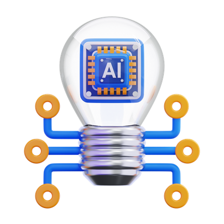 AI Idea  3D Icon