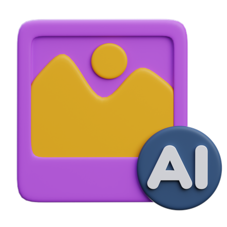 Ai image  3D Icon