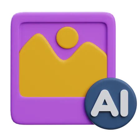 Ai image  3D Icon