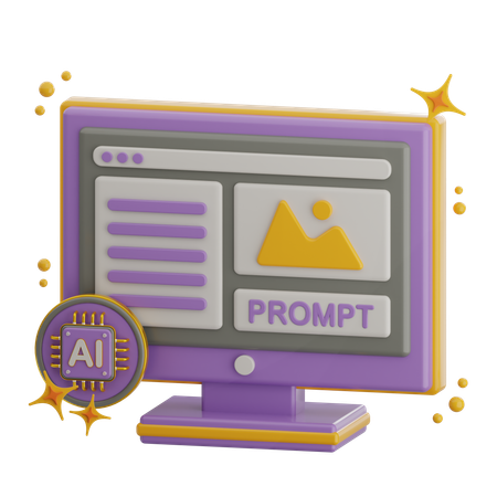 Ai image  3D Icon