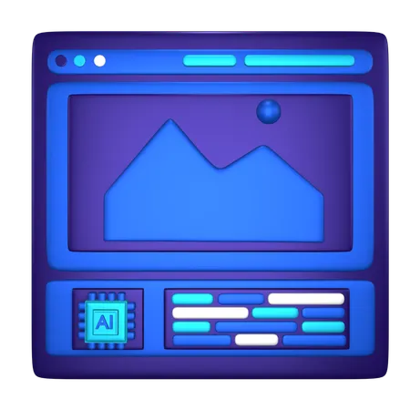 Ai Image  3D Icon