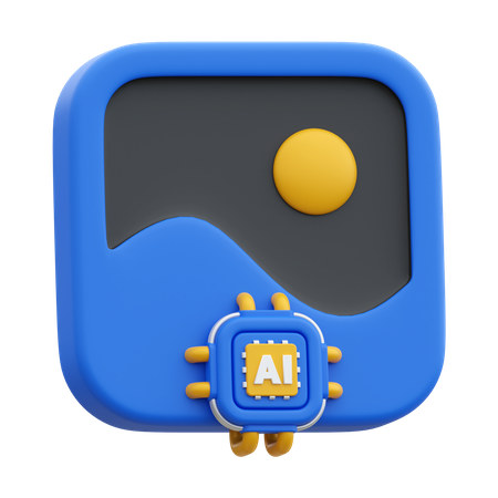 Ai Image  3D Icon