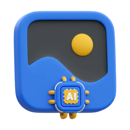 Ai Image  3D Icon