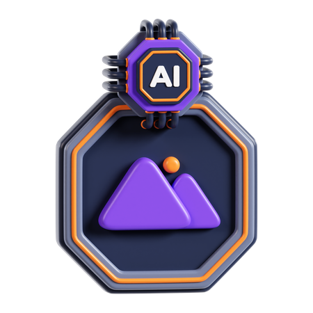 Ai Image  3D Icon