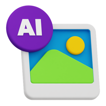 Ai Image  3D Icon