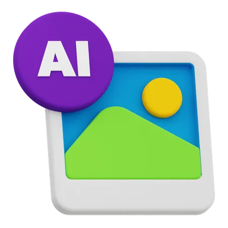 Ai Image  3D Icon