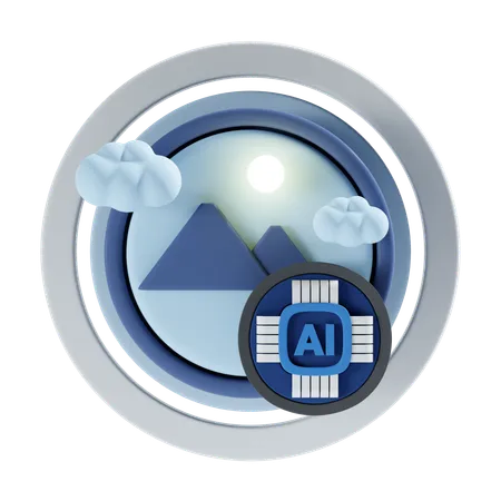 Ai Image  3D Icon