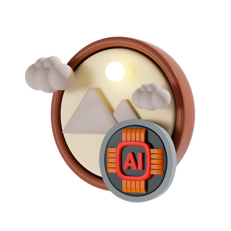 Ai Image  3D Icon