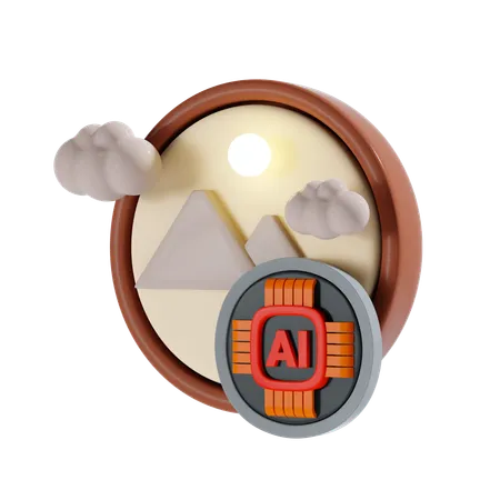 Ai Image  3D Icon