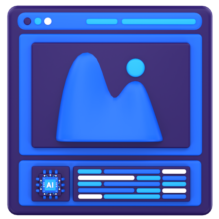 Ai Image  3D Icon