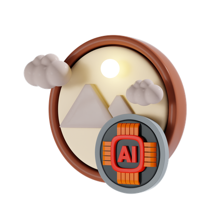 Ai Image  3D Icon