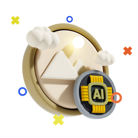Ai Image  3D Icon