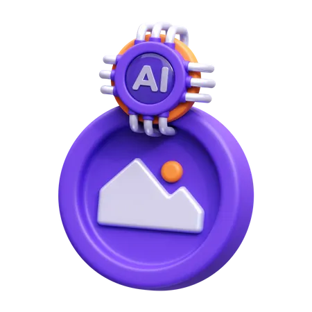 Ai Image  3D Icon