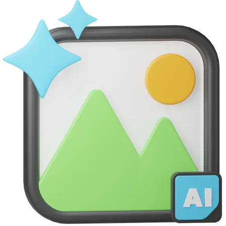 AI画像ジェネレーター  3D Icon