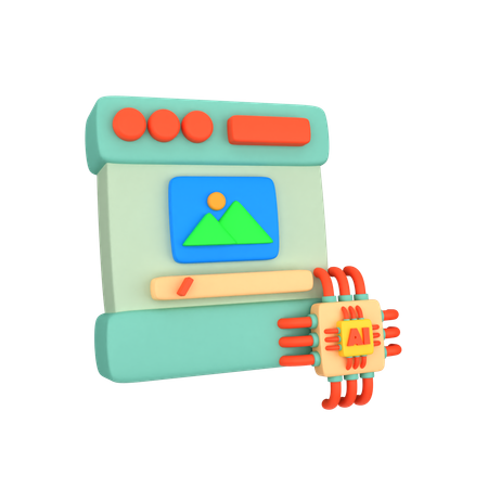 Ai Image Prompt  3D Icon