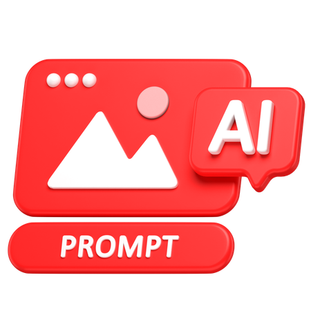 Ai Image Prompt  3D Icon