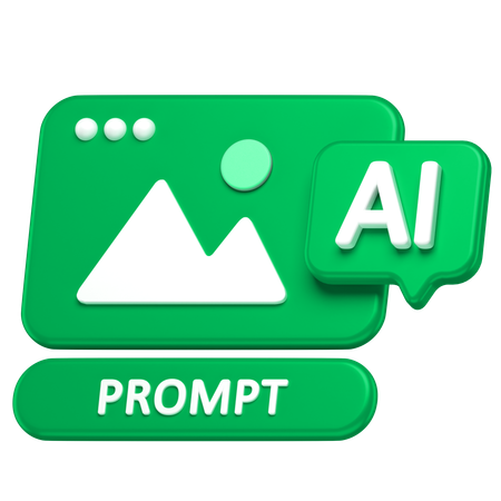 Ai Image Prompt  3D Icon