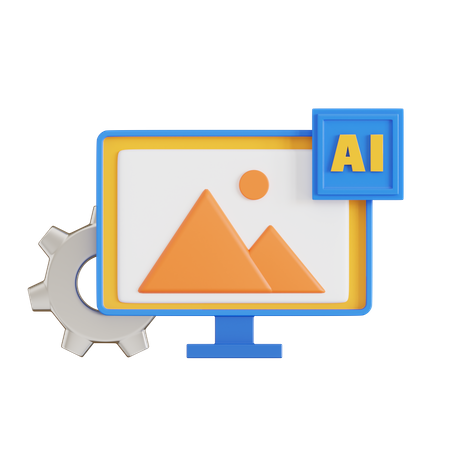 Ai Image Recognition  3D Icon