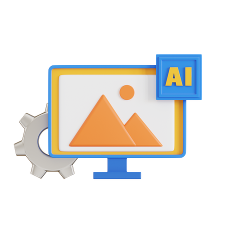 Ai Image Recognition  3D Icon