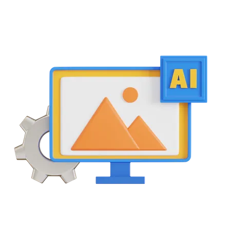 Ai Image Recognition  3D Icon