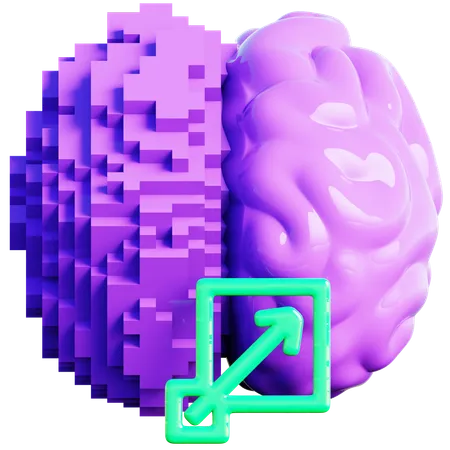 Ai 이미지 업스케일링 기능  3D Icon