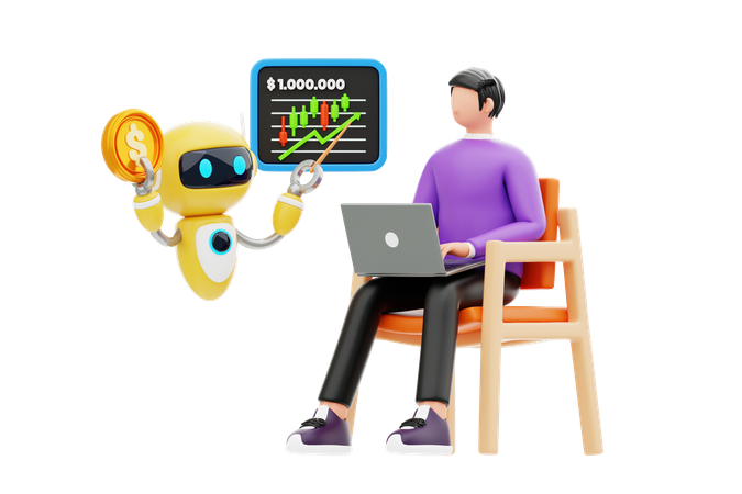 Ai In Finance  3D Illustration