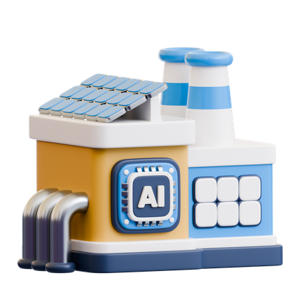 Ai Industry  3D Icon