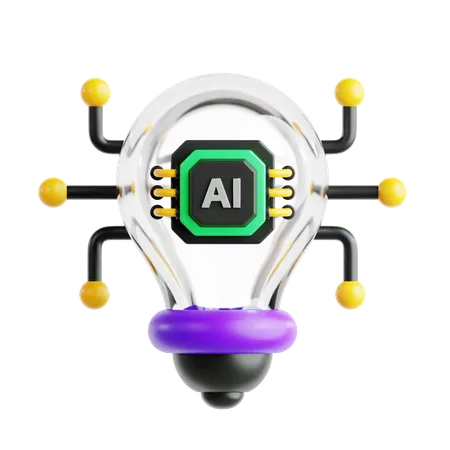 Innovación de IA  3D Icon