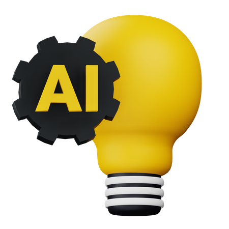 Innovación de IA  3D Icon