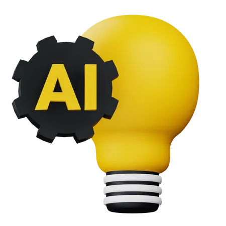 3 D Ai Innovation Illustration With Alpha Background 3D Icon