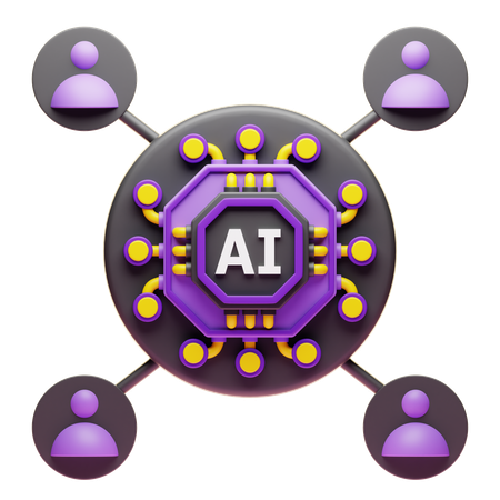 Ai Interaction  3D Icon