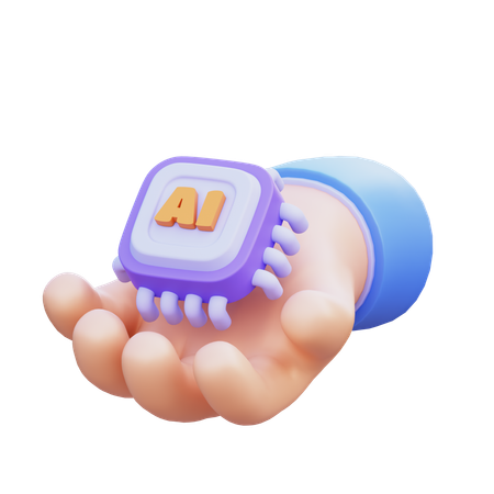 AI Interaction  3D Icon