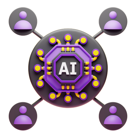 Ai Interaction  3D Icon