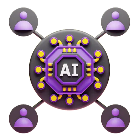 Ai Interaction  3D Icon