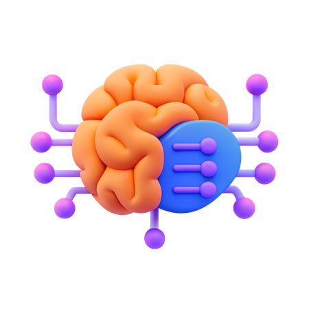 Investigación de IA  3D Icon