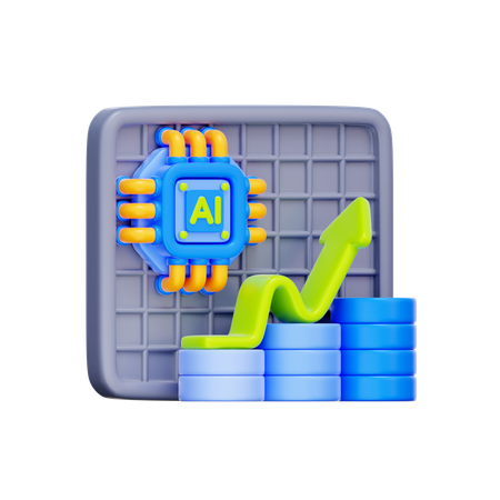 AI Investment  3D Icon
