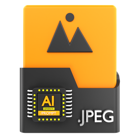 Générateur jpeg ai  3D Icon