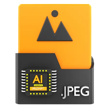 Générateur jpeg ai  3D Icon