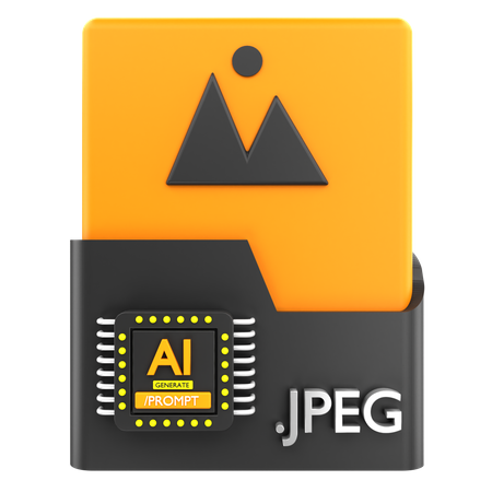 Ai Jpeg Generator  3D Icon