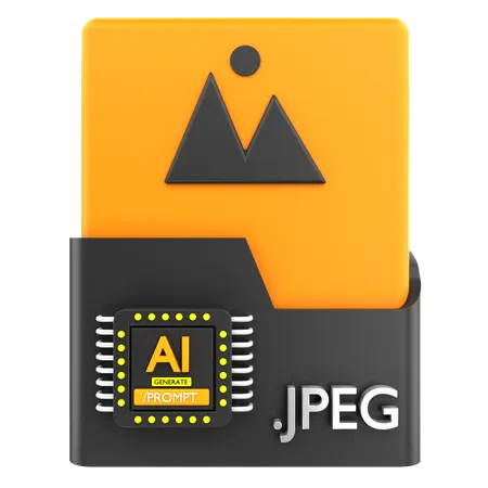 Ai Jpeg Generator  3D Icon