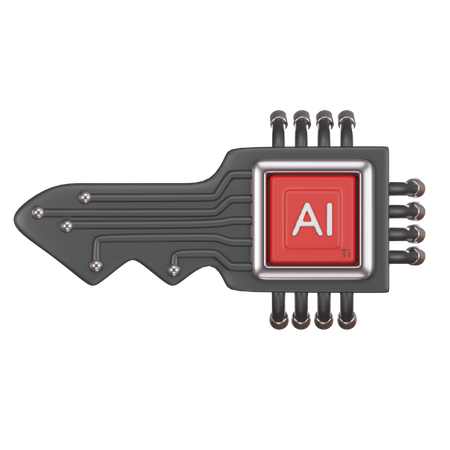 Ai Key  3D Icon