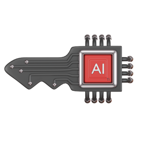 Ai Key  3D Icon
