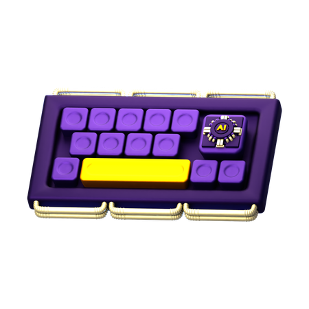 Ai Keyboard  3D Icon