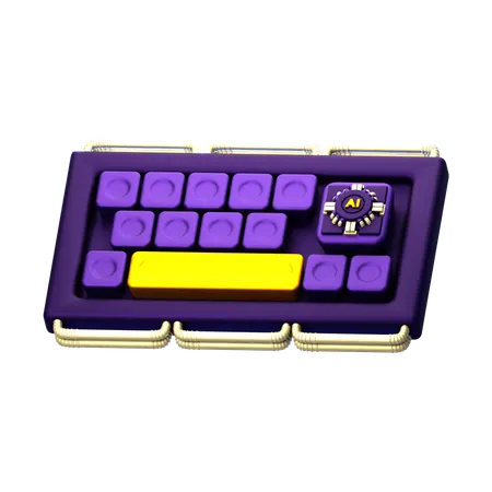 Ai Keyboard  3D Icon