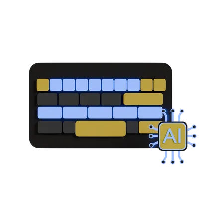 Ai Keyboard  3D Icon