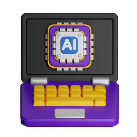 당신은 노트북을 가지고  3D Icon
