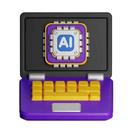 당신은 노트북을 가지고  3D Icon