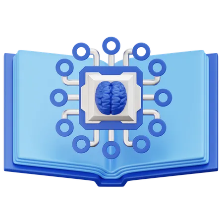 AI学習  3D Icon