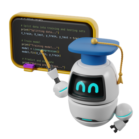 Ai Learning  3D Icon