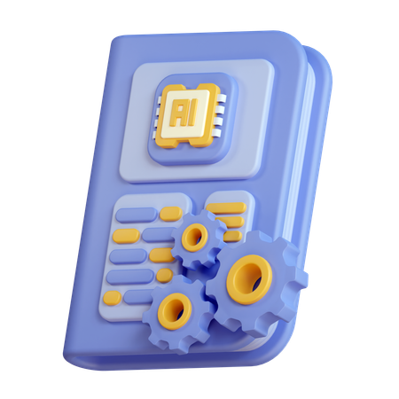 Ai Learning  3D Icon